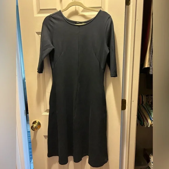 Like new Betabrand A-line dress. Blue- gray. Smoke free home. No flaws. - Picture 2 of 3